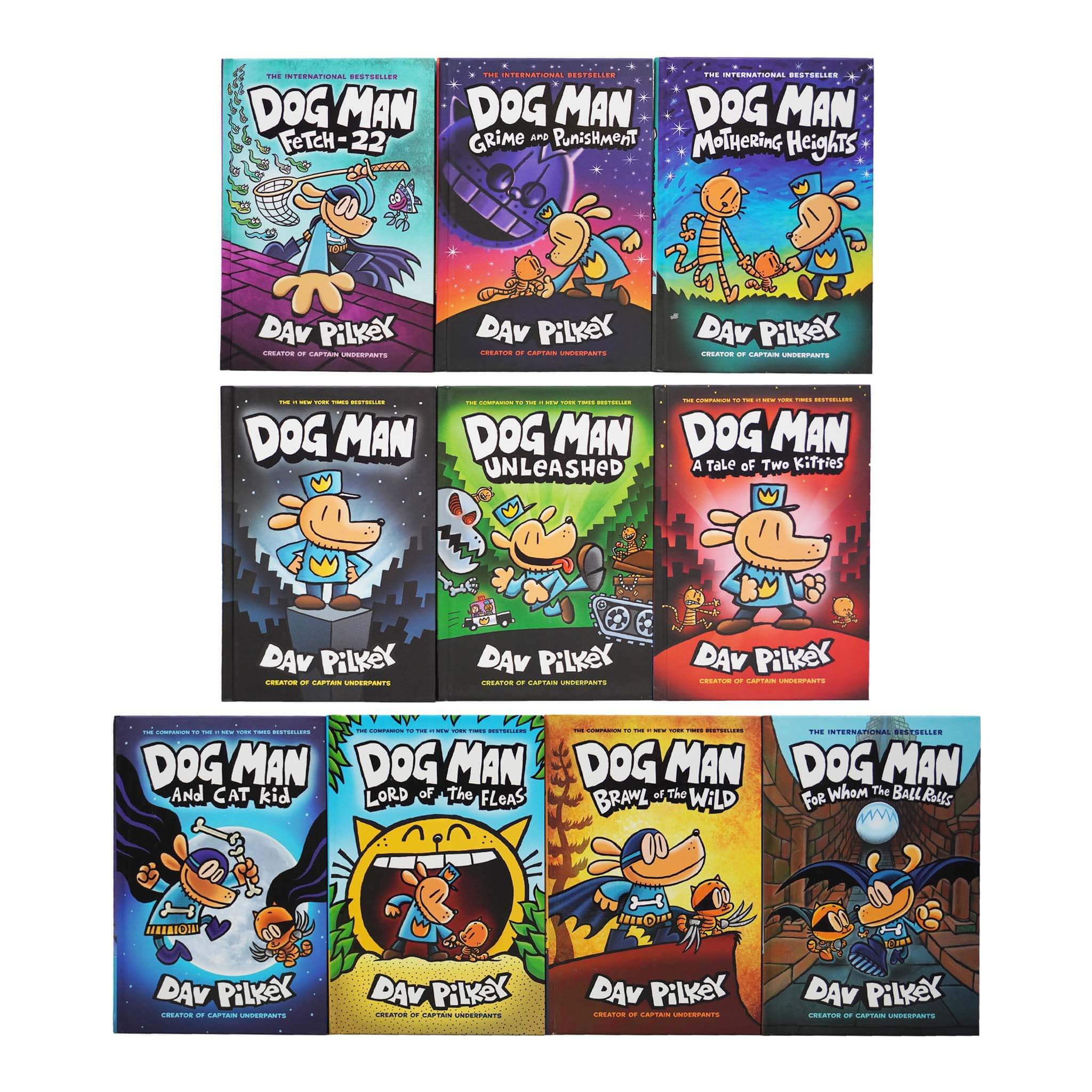 Dog Man 1-10: The Supa Buddies Mega Set by Dav Pilkey | Amazing Books